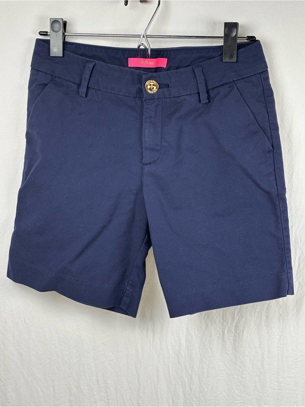 Lilly Pulitzer Navy Flat Front women’s 00 Bermuda Shorts
